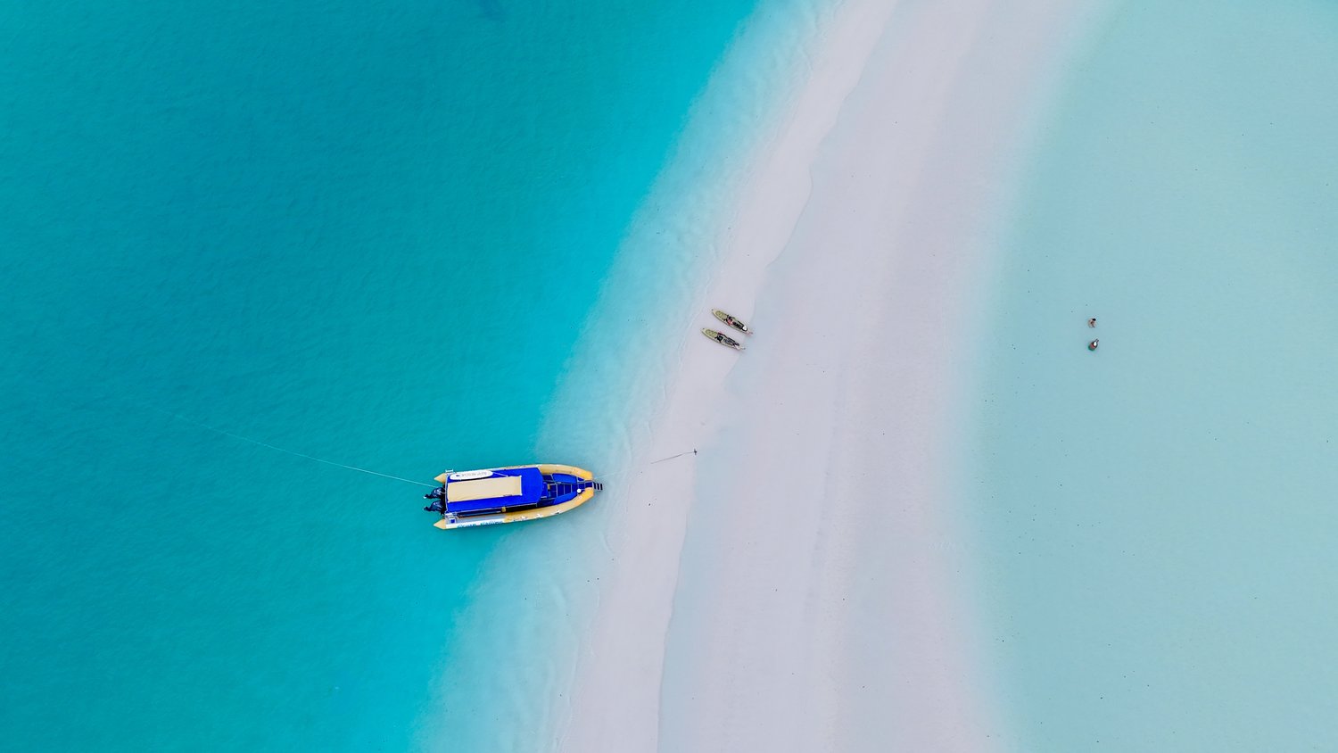 Aerial over the beach