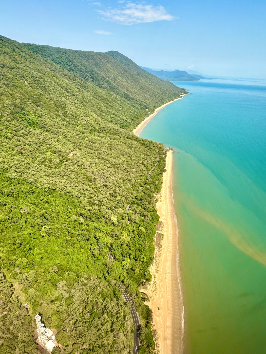 The coast road north of Cairns