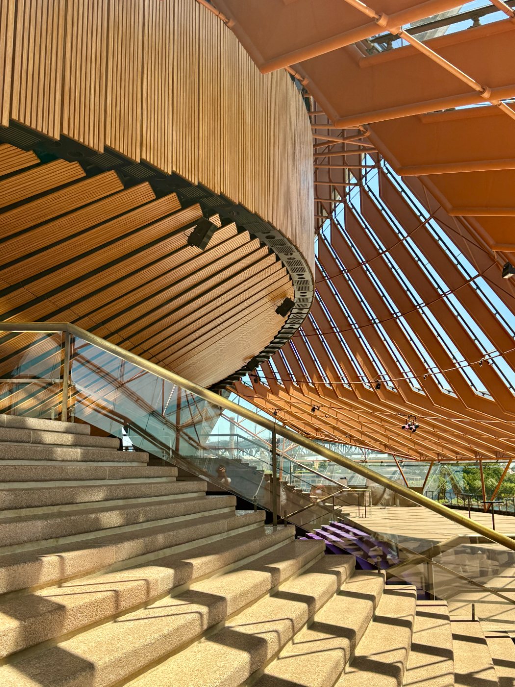 Golden hour on the Opera House sails