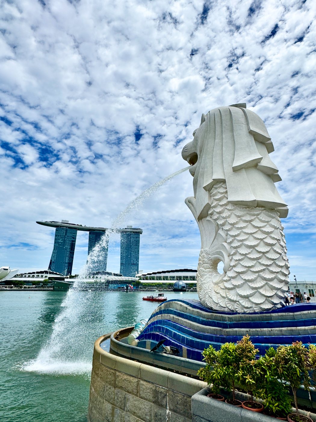 The Merlion and Marina Bay Sands
