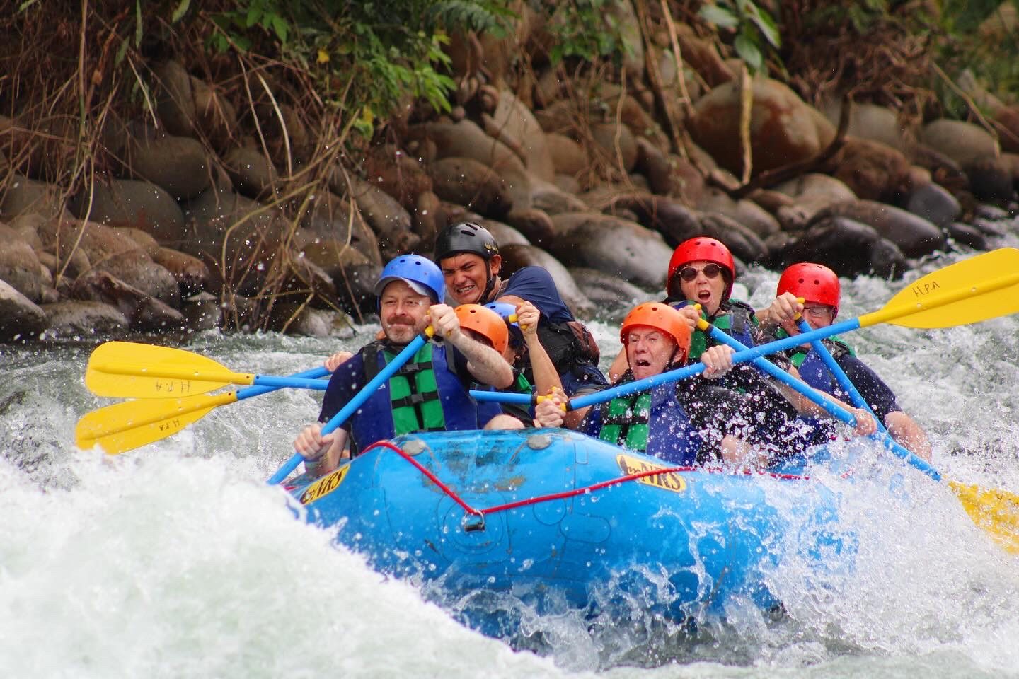 Riding the whitewater