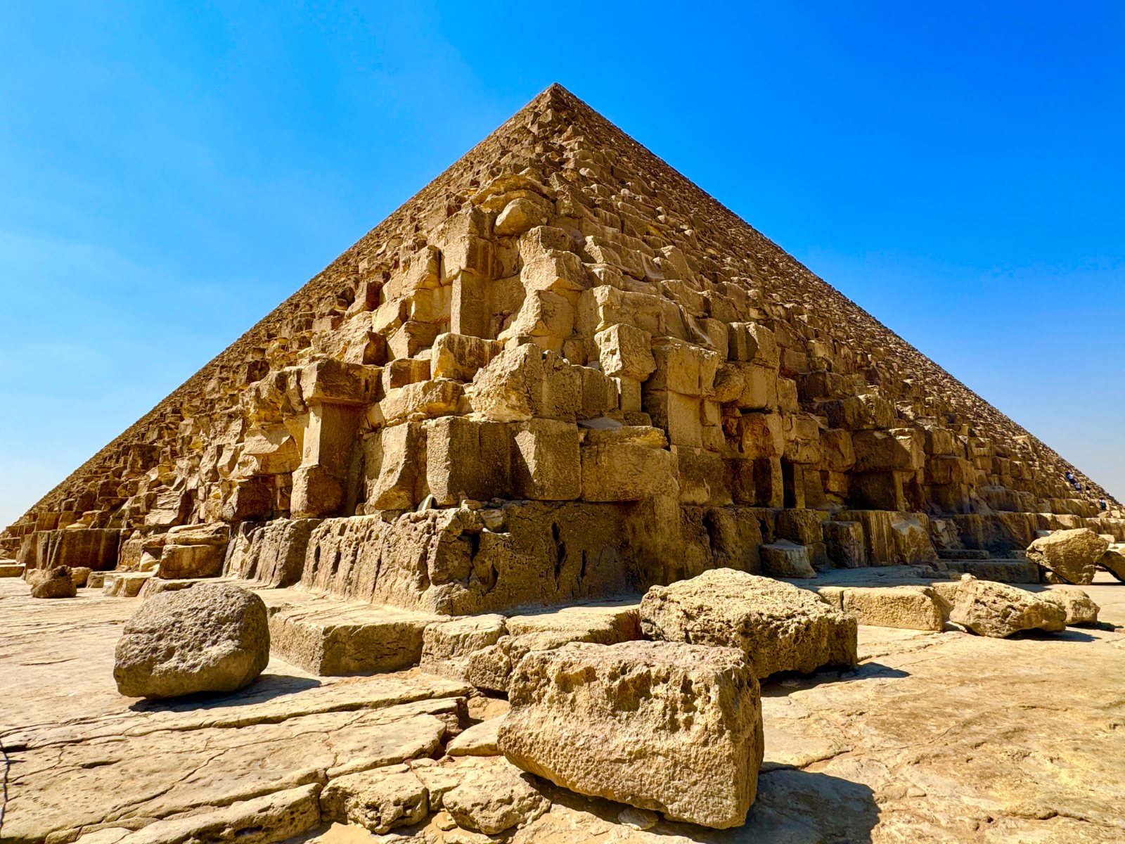 Low angle of the Great Pyramid