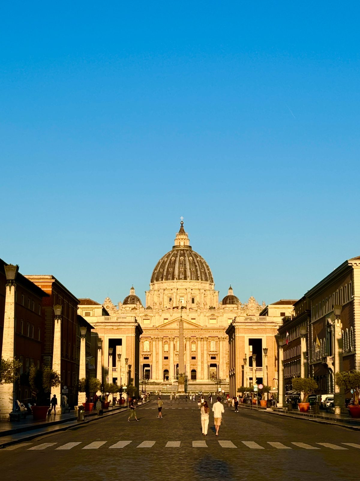 St. Peter’s Basilica down the boulevard