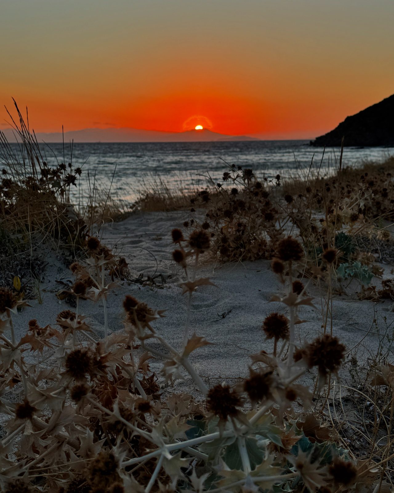 Sunset over the dunes