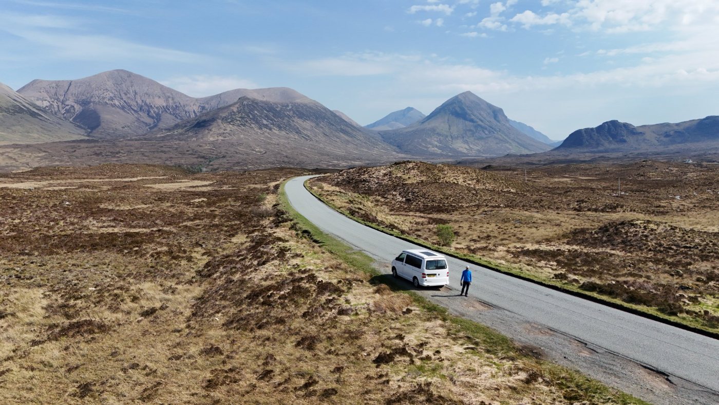 The road through the Cuillins