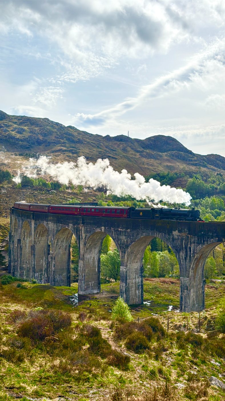 The Jacobite steam train
