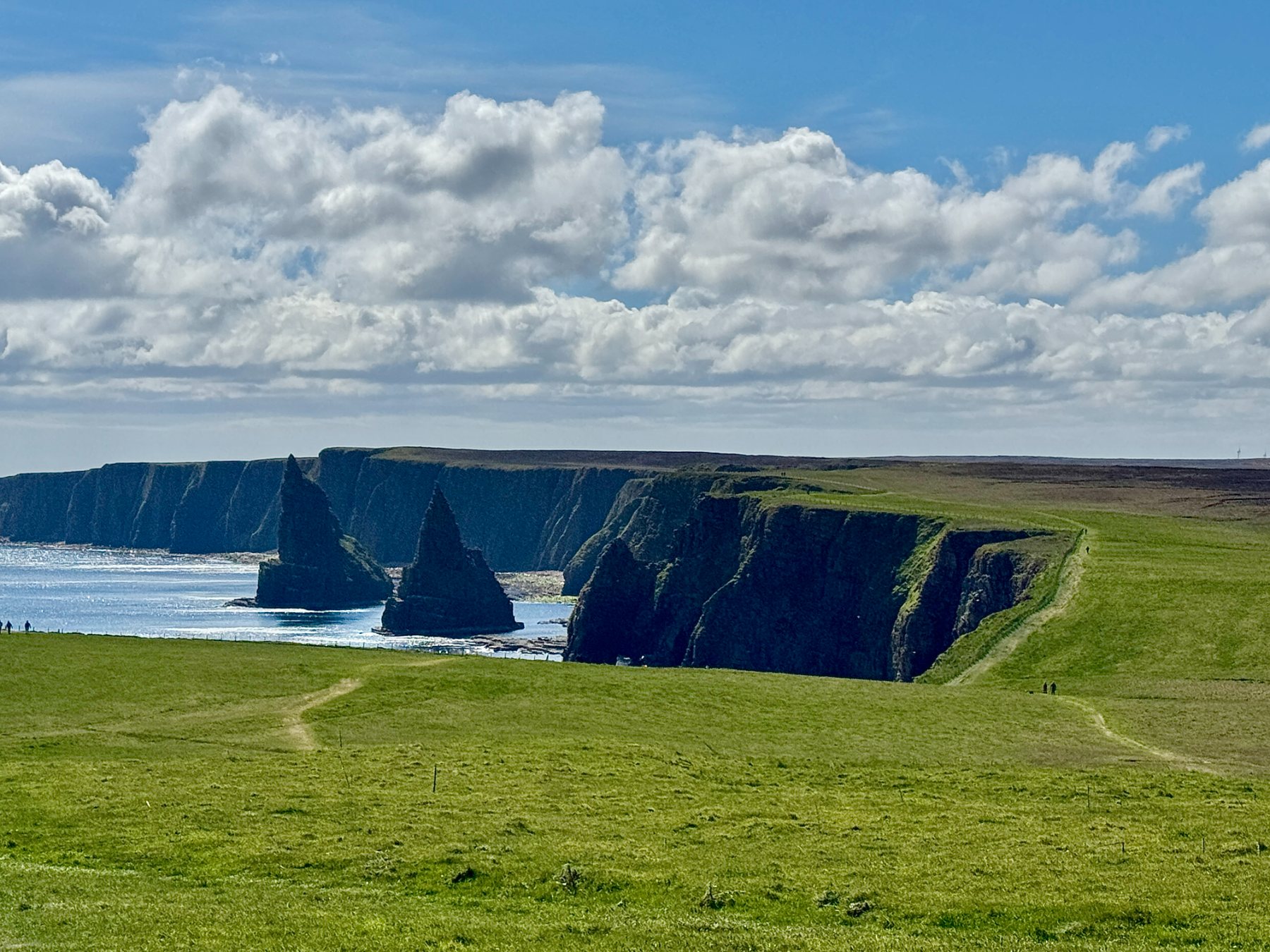 The stacks from the clifftop path