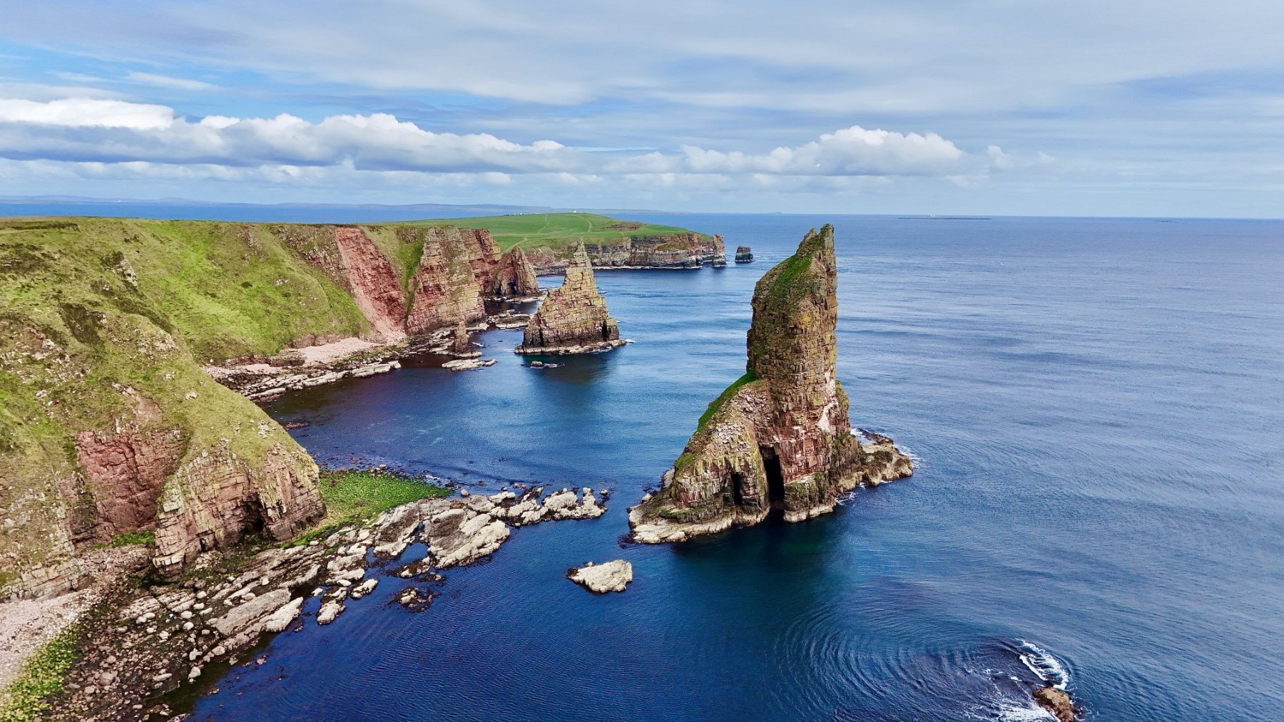 Duncansby Stacks from the air