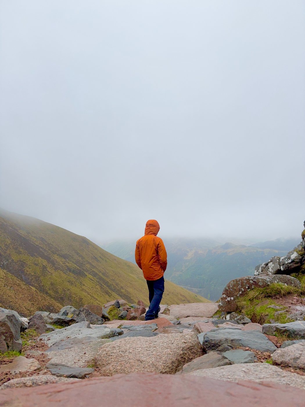 Cairn in the mist