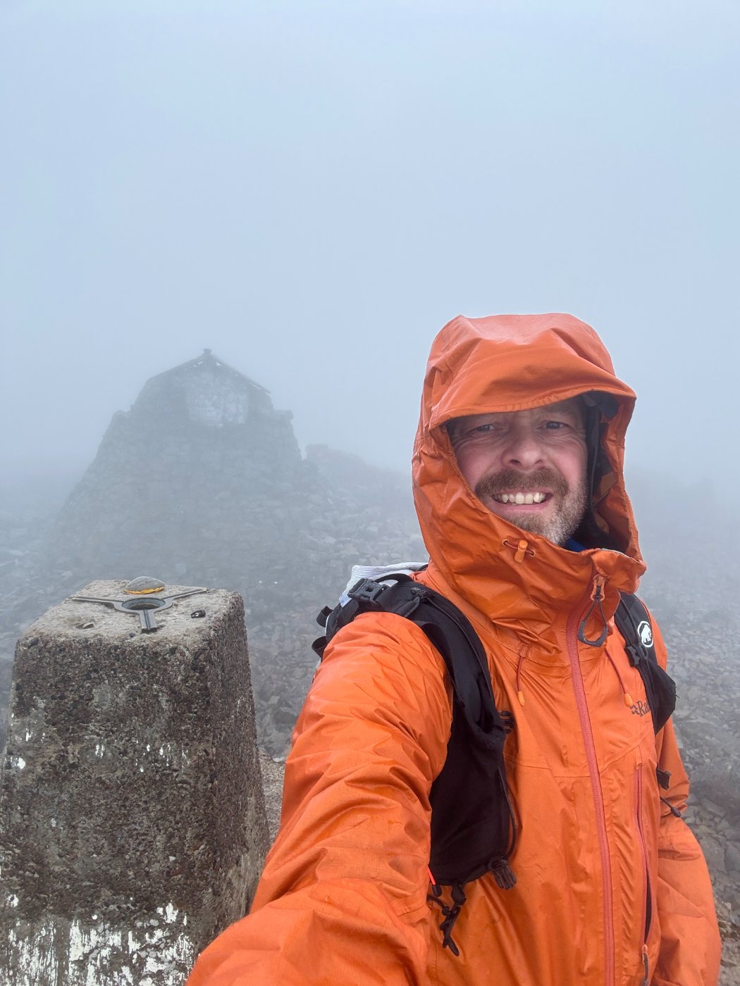 The summit trig point