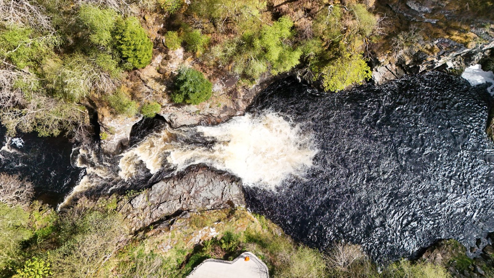 The Falls of Shin from above